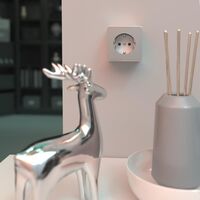 Розетка с заземлением Gallant (серебряный) / W5071006