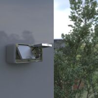 Розетка влагозащ. с зазем. с защит. крышкой и шторками Gallant (серебряный) / W5071206