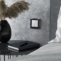 Выключатель двухклавишный с подсветкой (белый матовый) / W1120161