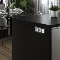 Выключатель двухклавишный с подсветкой (белый матовый) / W1120161