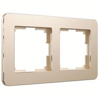 Рамка на 2 поста (шампань, Platinum) / W0022611