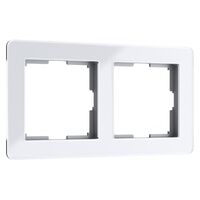 Рамка на 2 поста (белый, Acrylic) / W0022701