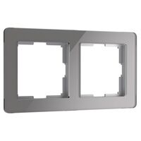 Рамка на 2 поста (графит, Acrylic) / W0022704