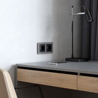 Рамка на 2 поста (графит, Acrylic) / W0022704