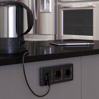 Рамка на 3 поста (черный, Platinum) / W0032608