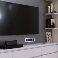 Рамка на 4 поста (алюминий, Platinum) / W0042606