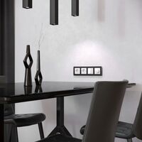 Рамка на 4 поста (черный, Platinum) / W0042608