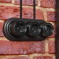 Ретро кабель витой 3х1,5 (черный) / W6453508