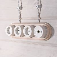 Ретро кабель витой 2х2,5 (белый) / W6452601