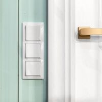 Перекрестный переключатель одноклавишный (белый) / W1113001