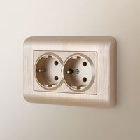 Рамка для двойной розетки (шампань, Stream) / W0082111