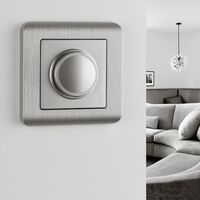 Рамка на 1 пост (серебрянный, Stream) / W0012106