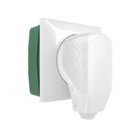 Комплект: розетка с вилкой для электроплиты 32А 250В, коробка в стену (белый) / W1189201