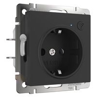 Розетка Wi-Fi (черный матовый) / W1171608