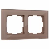 Рамка на 2 поста (латте, Favorit) / W0021142