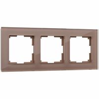 Рамка на 3 поста (латте, Favorit) / W0031142