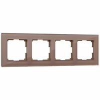 Рамка на 4 поста (латте, Favorit) / W0041142