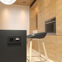 Датчик движения 500 Вт, двухпроводный (черный) / W1155108