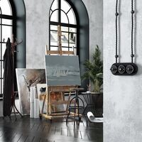 Переключатель одноклавишный Vintage (черный матовый/хром) / W5812051