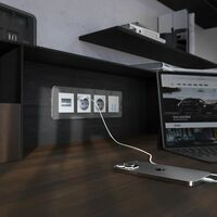 Рамка на 4 поста (графит, Elite) / W0042440