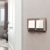 Рамка на 2 поста (латте, Favorit) / W0021142