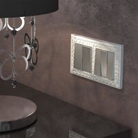 Рамка на 2 поста (жемчужный, Antik) / WL07-Frame-02