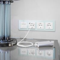 Рамка на 4 поста (натуральное стекло, Favorit) / WL01-Frame-04