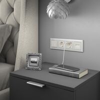 Рамка на 4 поста (жемчужный, Antik) / WL07-Frame-04