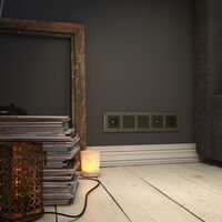 Рамка на 5 постов (бронза, Antik) / WL07-Frame-05