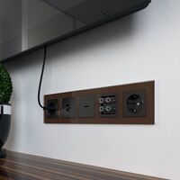 Рамка на 5 постов (мокко, Favorit) /  WL01-Frame-05