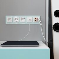 Рамка на 5 постов (натуральное стекло, Favorit) / WL01-Frame-05