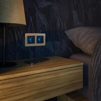 Розетка с подсветкой (черный матовый) / W1171408