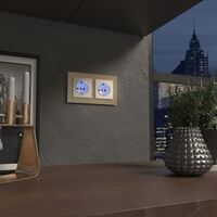 Розетка с подсветкой (слоновая кость) / W1171403