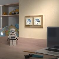 Розетка с подсветкой (слоновая кость) / W1171403