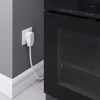 Комплект: розетка с вилкой для электроплиты 32А 250В, коробка в стену (белый) / W1189201