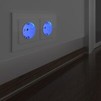 Розетка с подсветкой (белая) / W1171401