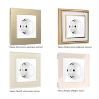 Розетка с заземлением и шторками (белый) / W1171101