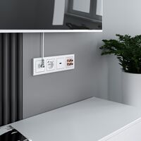 Розетка ТВ+Ethernet RJ-45 6 cat.(белый) / W1181301