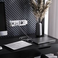 Розетка USB тип A+C (серебряный) / W1171806