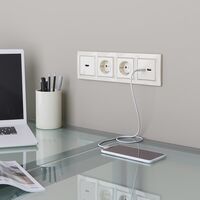 Розетка USB тип A+C (слоновая кость) / W1171803