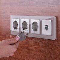 ТВ-розетка проходная (серебряный) / WL06-TV-2W