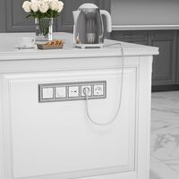 Выключатель двухклавишный проходной (белый) / W1122001