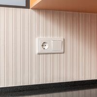 Выключатель двухклавишный проходной (белый) / W1122001