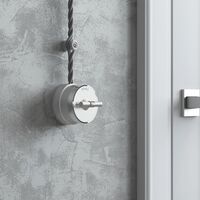 Выключатель на 4 положения двухклавишный Vintage (серебро матовый/хром) / W5822054