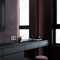 Рамка на 2 поста (алюминий, Platinum) / W0022606