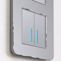 Рамка на 2 поста (алюминий, Platinum) / W0022606