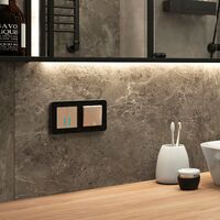 Рамка на 2 поста (черный , Platinum) / W0022608