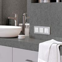 Рамка на 3 поста (алюминий, Platinum) / W0032606