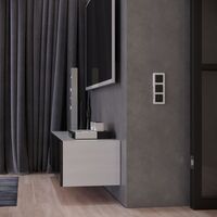 Рамка на 3 поста (алюминий, Platinum) / W0032606