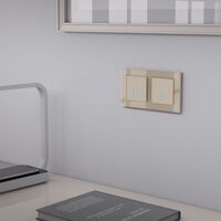 Сенсорный выключатель одноклавишный с подсветкой (шампань) / W4510111